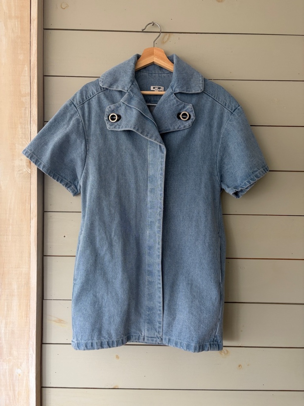 Kenzo Paris Denim Shirt | Size 36 | Designer Short Sleeve